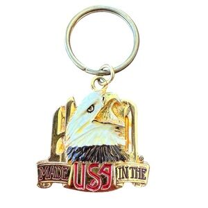 Vintage Harley Davidson Screaming Eagle Keychain Gold Made In The USA Y2K NEW
